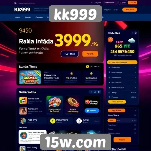Análise da interface do usuário do site kk999